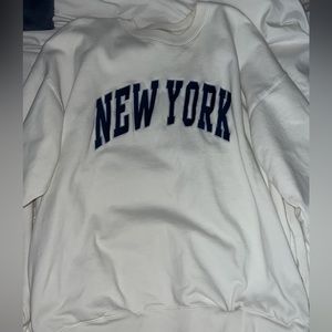 Oversized new york crewneck